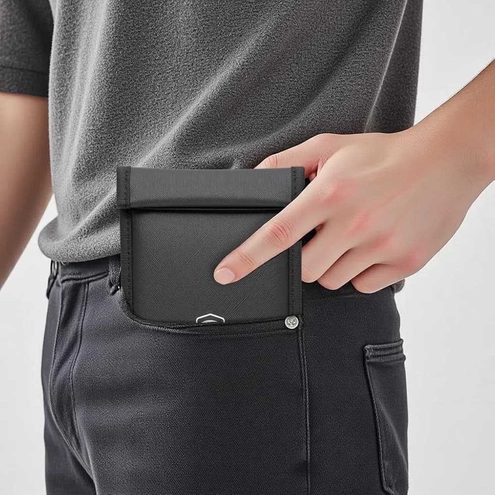 Promotional Hot-Sale RFID Blocking Key Pouch Car Key Signal Shielding Bag Phone Signal Blocking Pouch