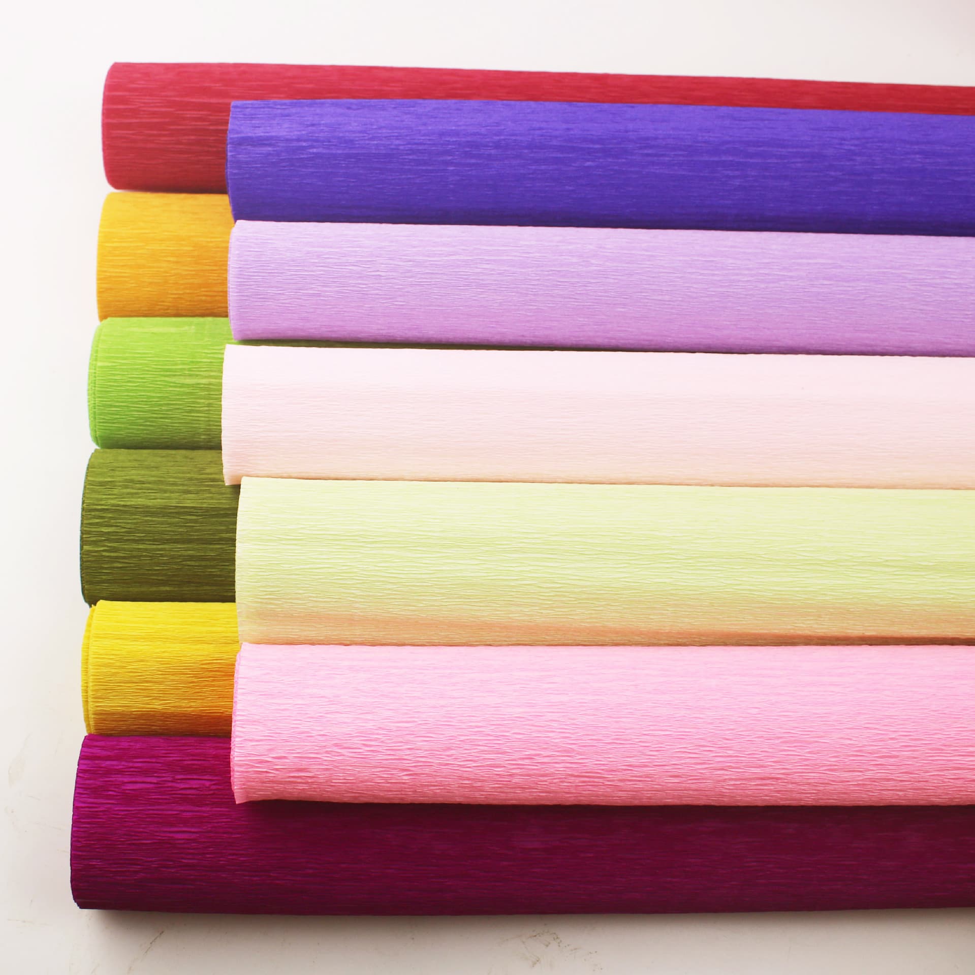 Wholesale colored crepe paper, thickened curling paper, flower packaging, handmade diy floral production materials, crepe paper