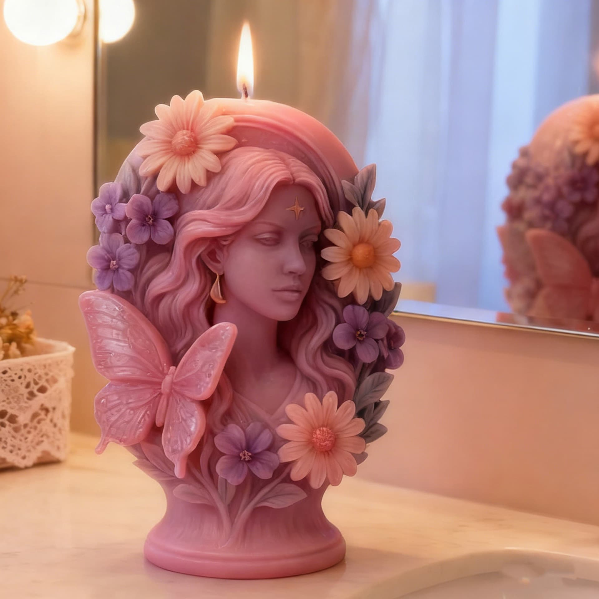Sanxin Butterfly Fairy Aromatherapy Candle Silicone Mold DIY Simulation Mold Wholesale Decoration