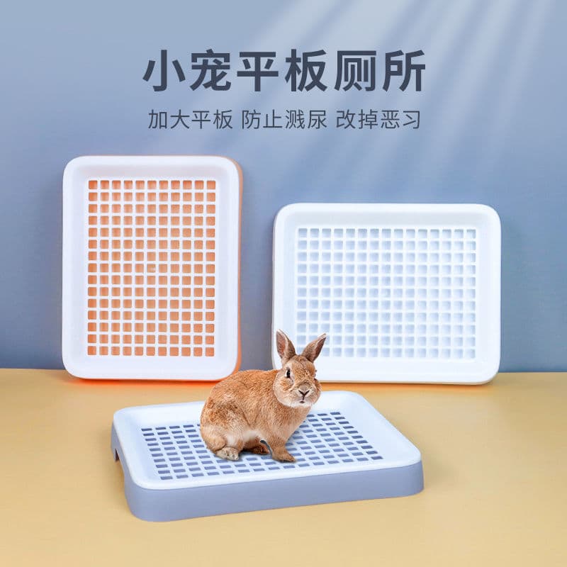 Small size toilet for rabbits, ferrets, chinchillas, guinea pigs, large size triangular outdoor potty drawer