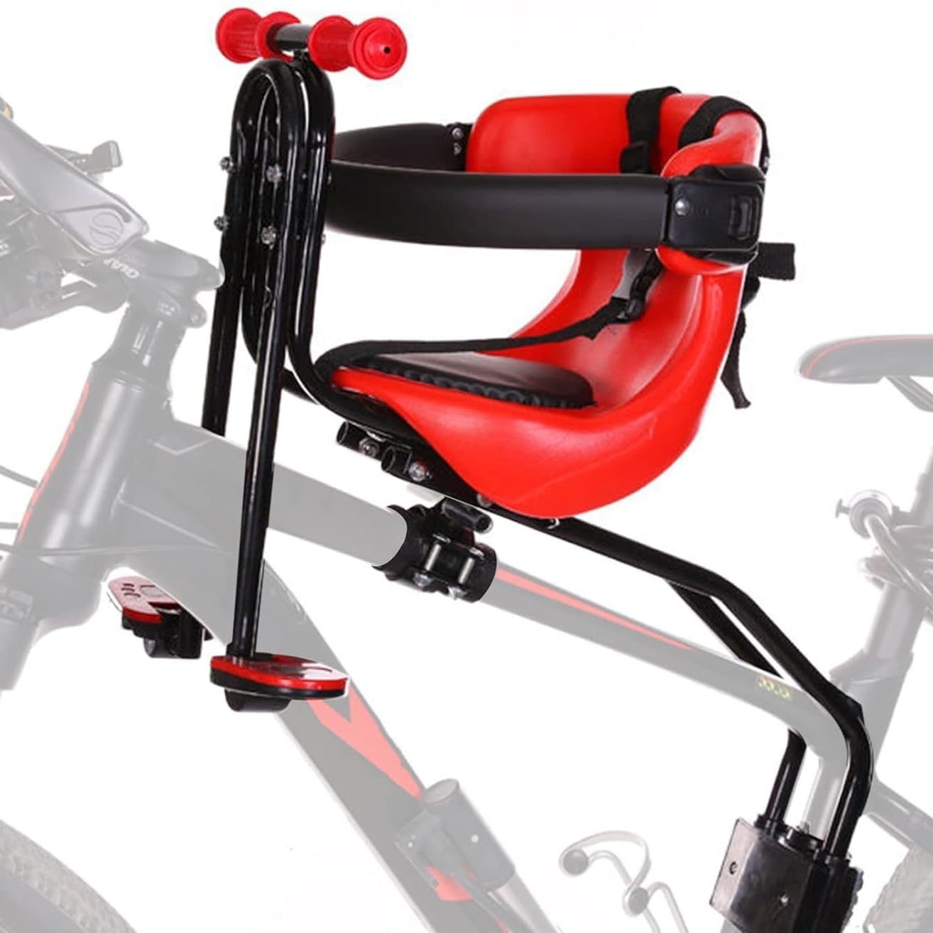 Children's bicycle seat, infant bicycle seat, front-mounted children's bicycle seat with a weight capacity of 50 kg