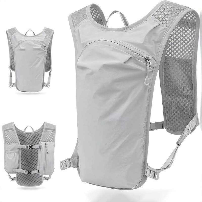 Cross-border Portable Ultra-light Hydration Bladder Water Bottle Marathon Race Vest Backpack Sports Double Shoulder Bag Running Pack