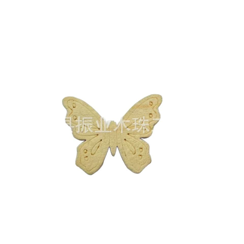 Factory Direct Sales Wooden Flower Butterfly Decorative Crafts Wooden Decorative Gifts Easter Laser Butterfly Insect