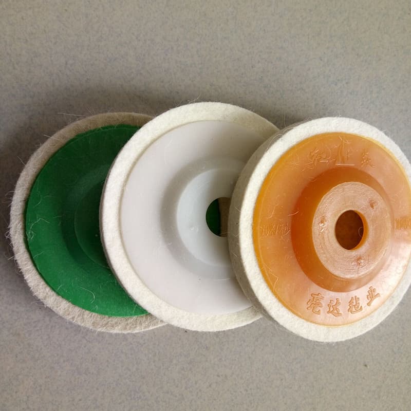 Manufacturer supplies felt polishing wheels, wool wheels, rubber-coated coarse wool felt wheels, and angle polishing wheel grinding discs.