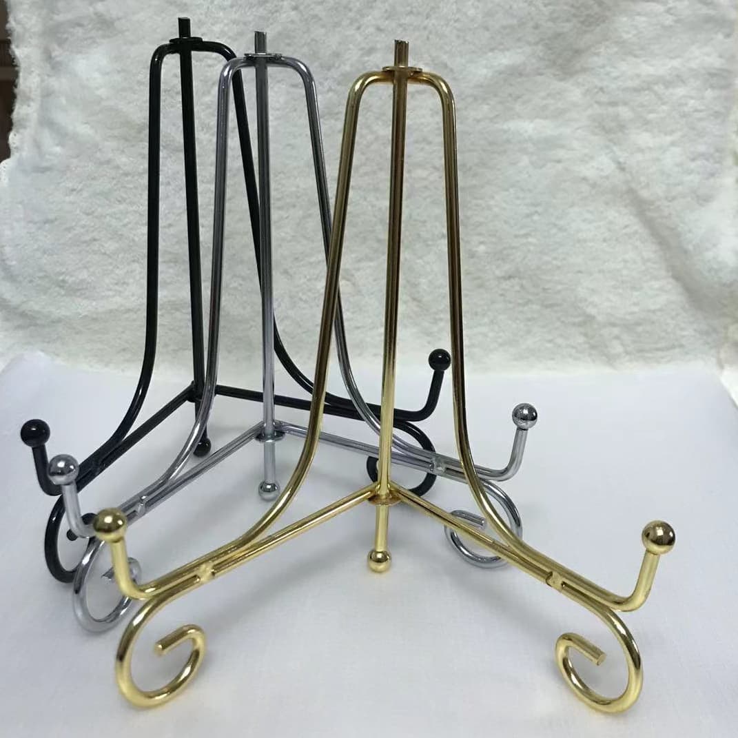 Iron European Creative Decorative Stand, Plate Stand, Dish Stand, Clock Stand, Medal Stand, Tea Cake Stand