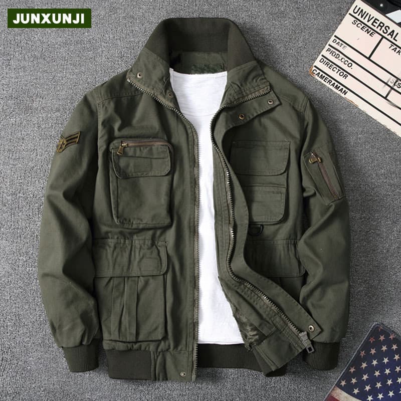 Workwear men's fleece-lined jacket labor protection clothing welder thickened camouflage jacket top anti-scald wear-resistant pure cotton autumn/winter.
