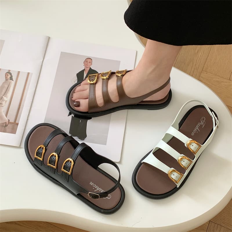 2025 New Women's Slippers for Outdoor Wear, Trendy Internet-Famous Niche Stylish Viral Slip-On Sandals, Ins Style
