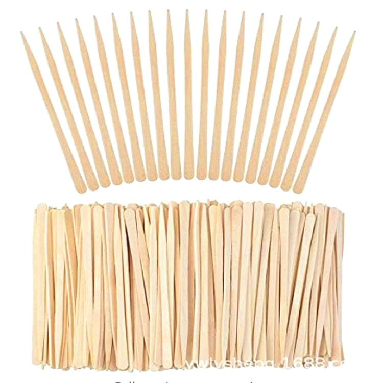 Disposable wooden sticks, wax sticks, hair wax sticks, beauty mixing spatula, wax scraping, wax melting, hair removal sticks, eyebrow sticks, small and large sizes