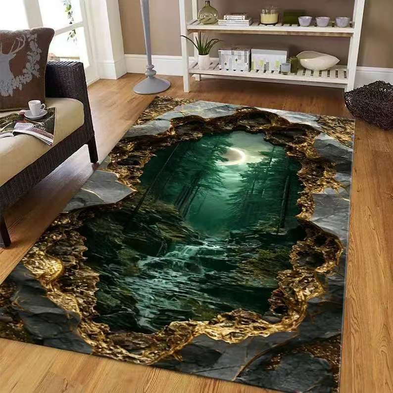 Cross-border Amazon Carpet Living Room Coffee Table Bedroom Rug Easy-to-Clean Decorative Rug Living Room Coffee Table Bedroom Mat