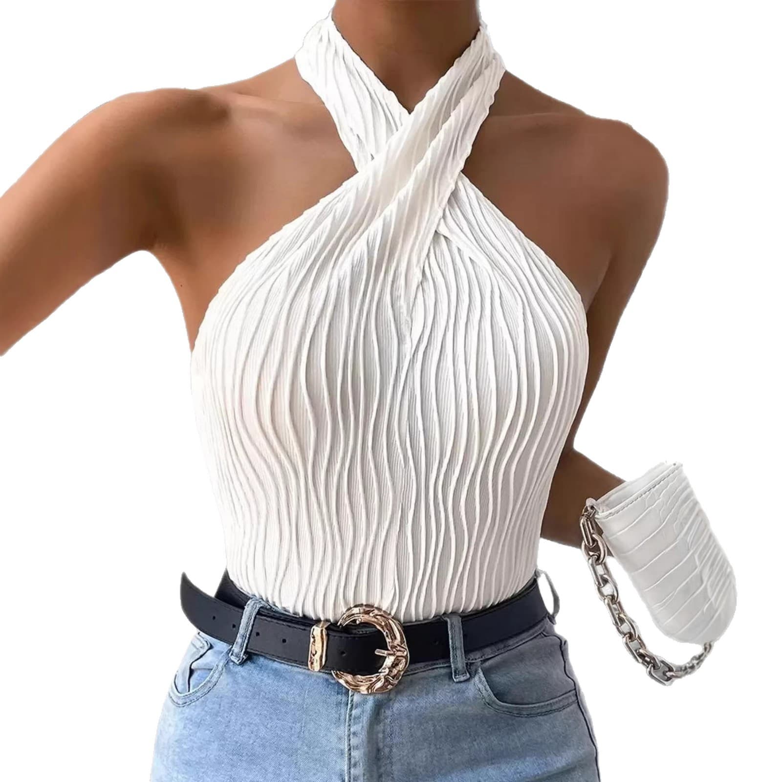 European and American Cross-Border Trendy Tube Top Vest for Women 2026 Spring Summer Amazon Independent Station