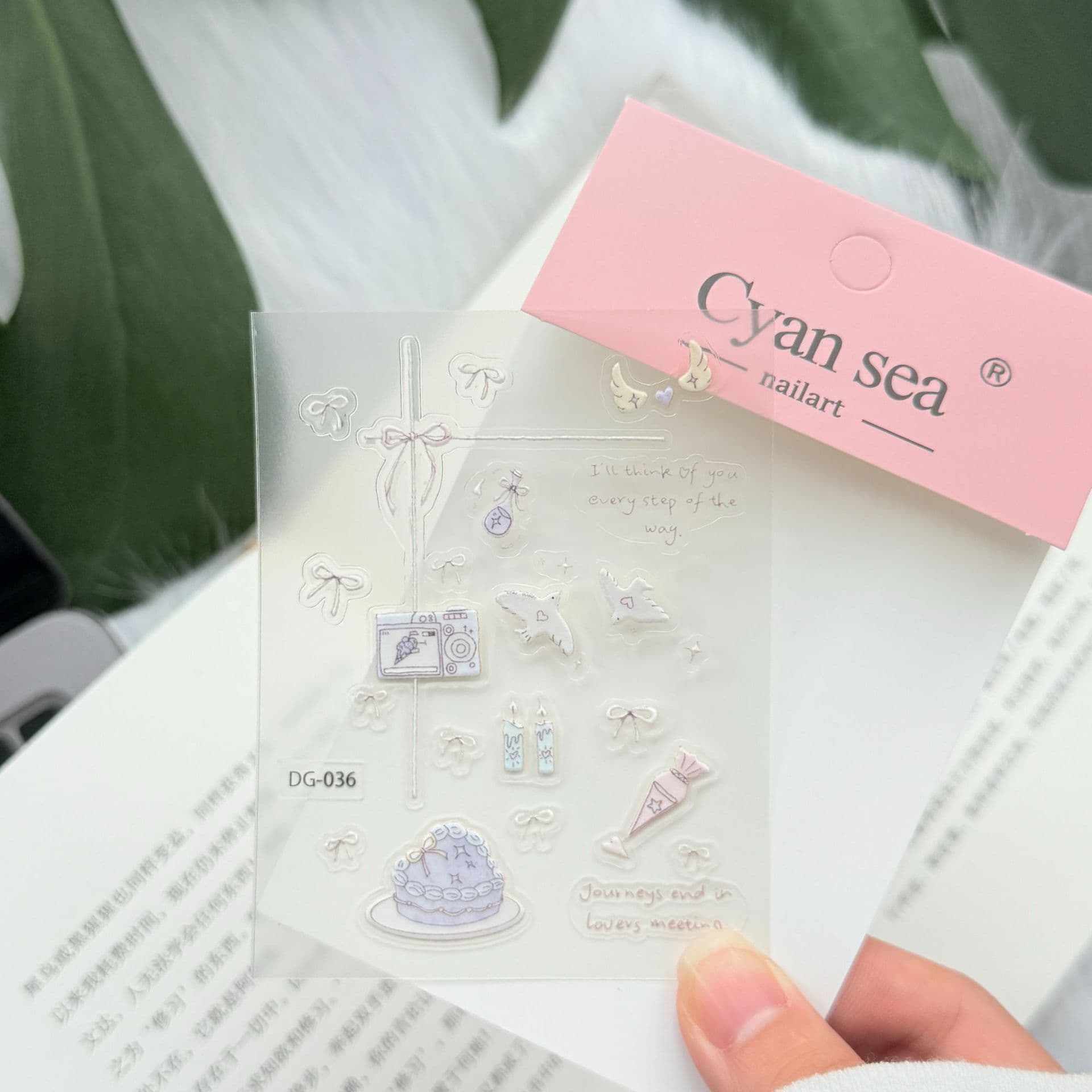 Popular Ins Style Japanese Envelope Flying Pigeon Notebook Laptop Luggage 5D Jelly 3D Camera Stickers