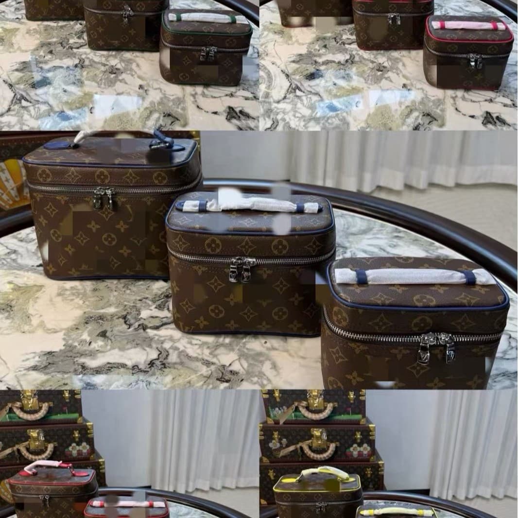 Cross-border New Handle Portable Makeup Bag Three-piece Set Makeup Bag Multi-color Optional Light Luxury Handheld