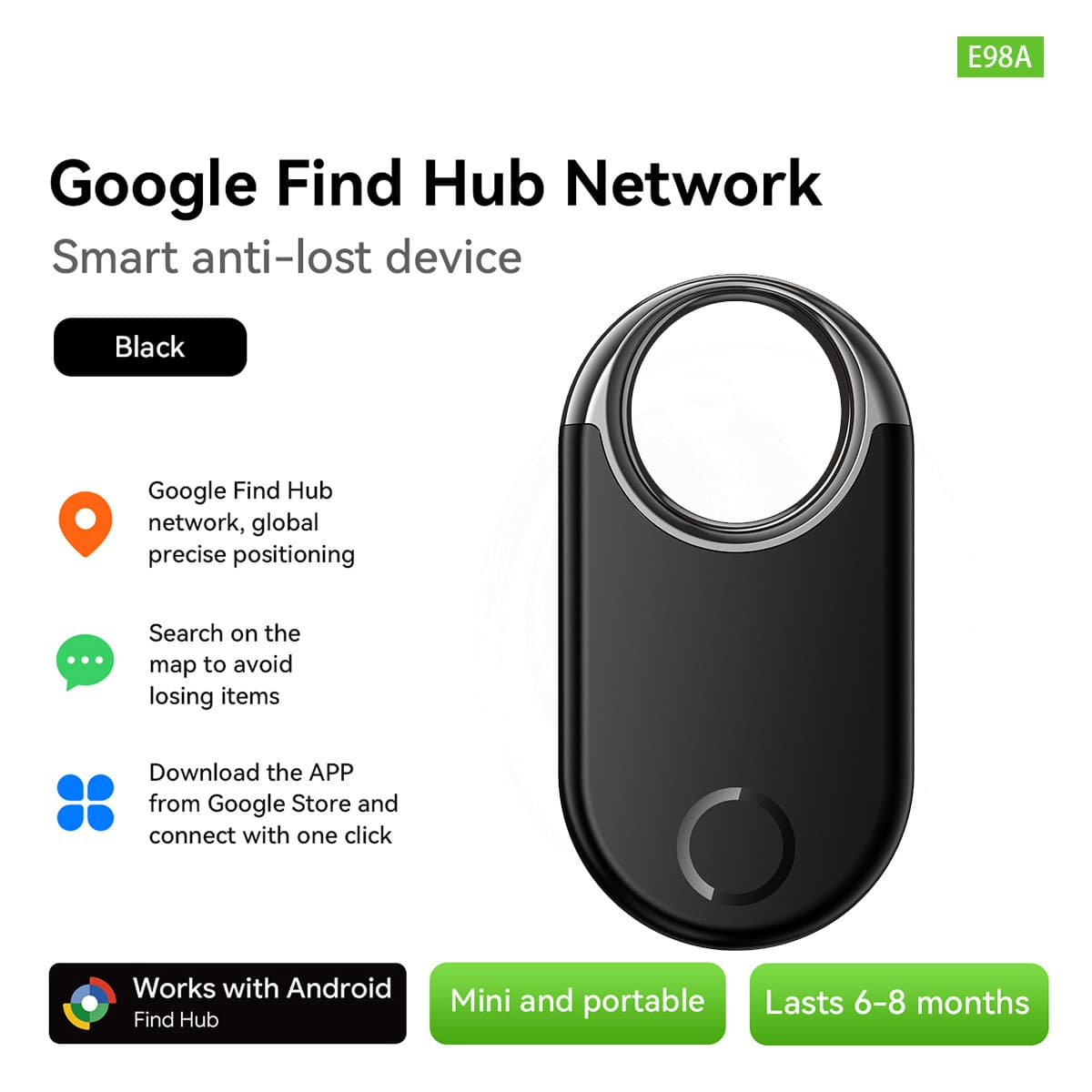 Cross-border Smart Anti-loss Tracker Google Find Android Locator Compatible with Android Google Pet Tracker