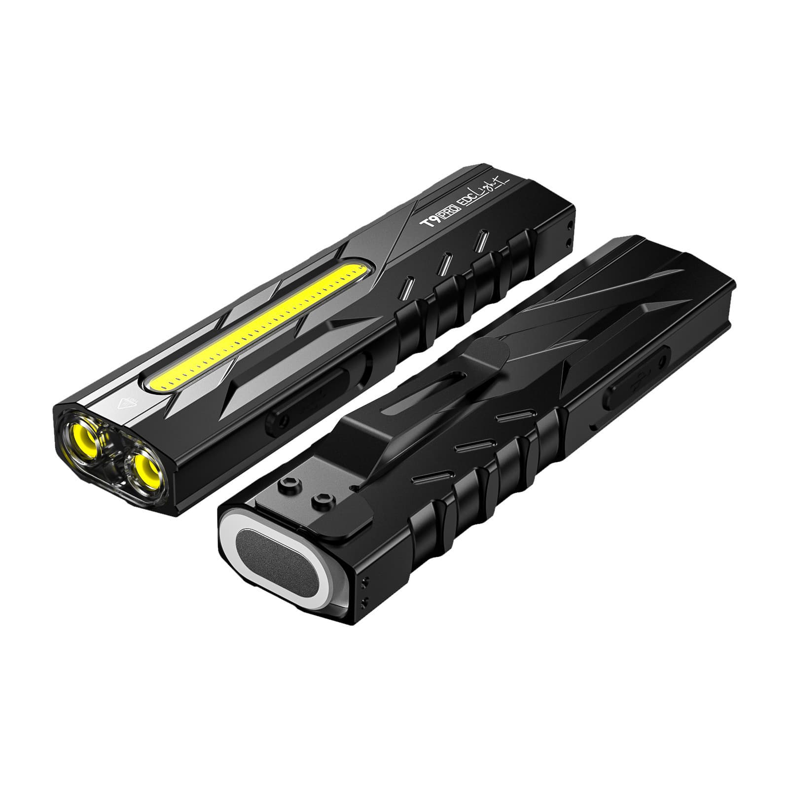Warsun T9pro bright flashlight EDC blade portable flashlight aluminum alloy red laser UV light