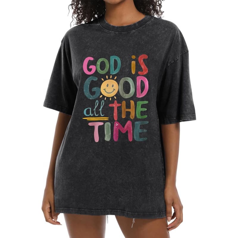 Women's Oversized Vintage Religious T-Shirt