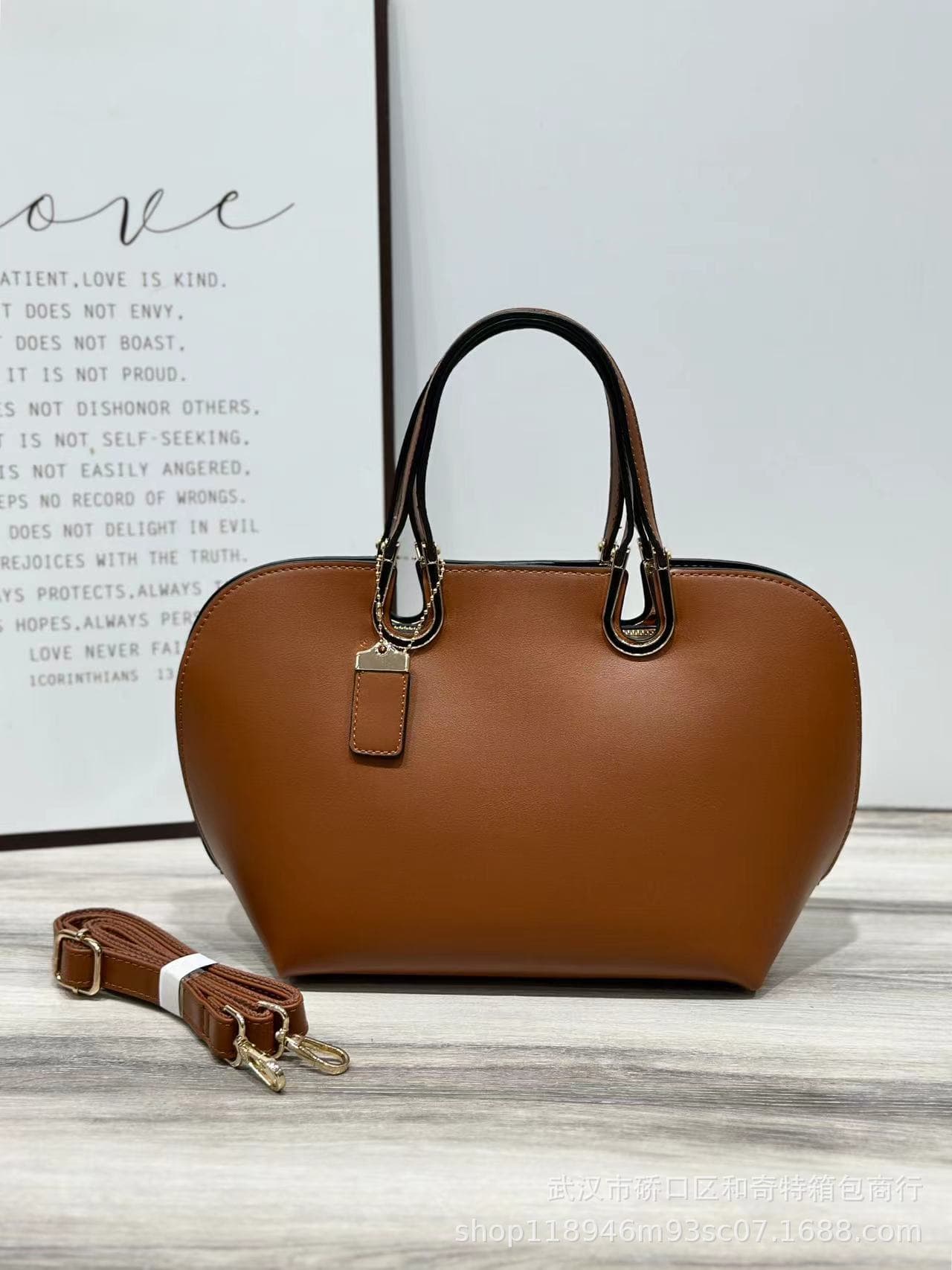 Cross-border Shell Bag Genuine Leather Handbag Crossbody Bag Women Versatile Business Commuter Large Capacity PU Tote Shoulder Bag Wholesale