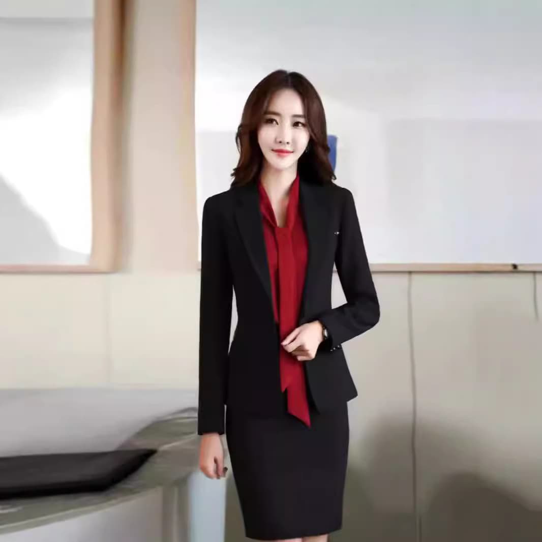 Women's Blazer Jacket Spring Fall Casual Slim Fit Korean Style 2023 New