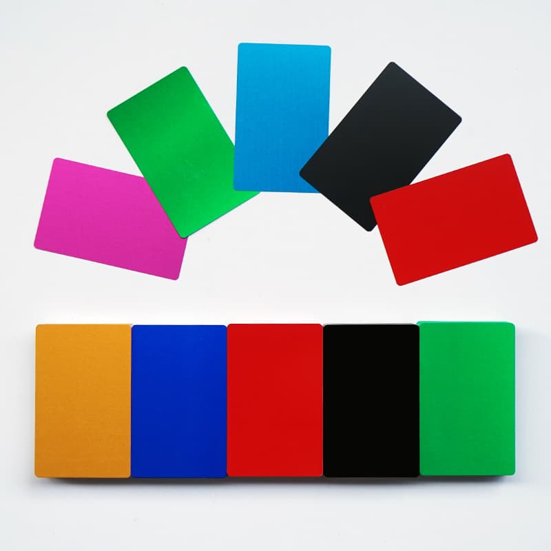 Multi-Color Metal Aluminum Sheets, Laser Marking Business Cards, Engraving Test Materials, Aluminum-Magnesium Alloy Fiber Machine 100 Sheets