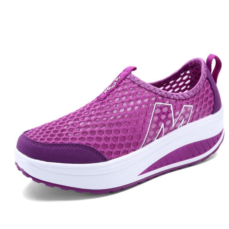 3308 New Summer Women's Platform Sneakers Thick-Soled Mesh Breathable Casual Sports Shoes Lightweight 3308