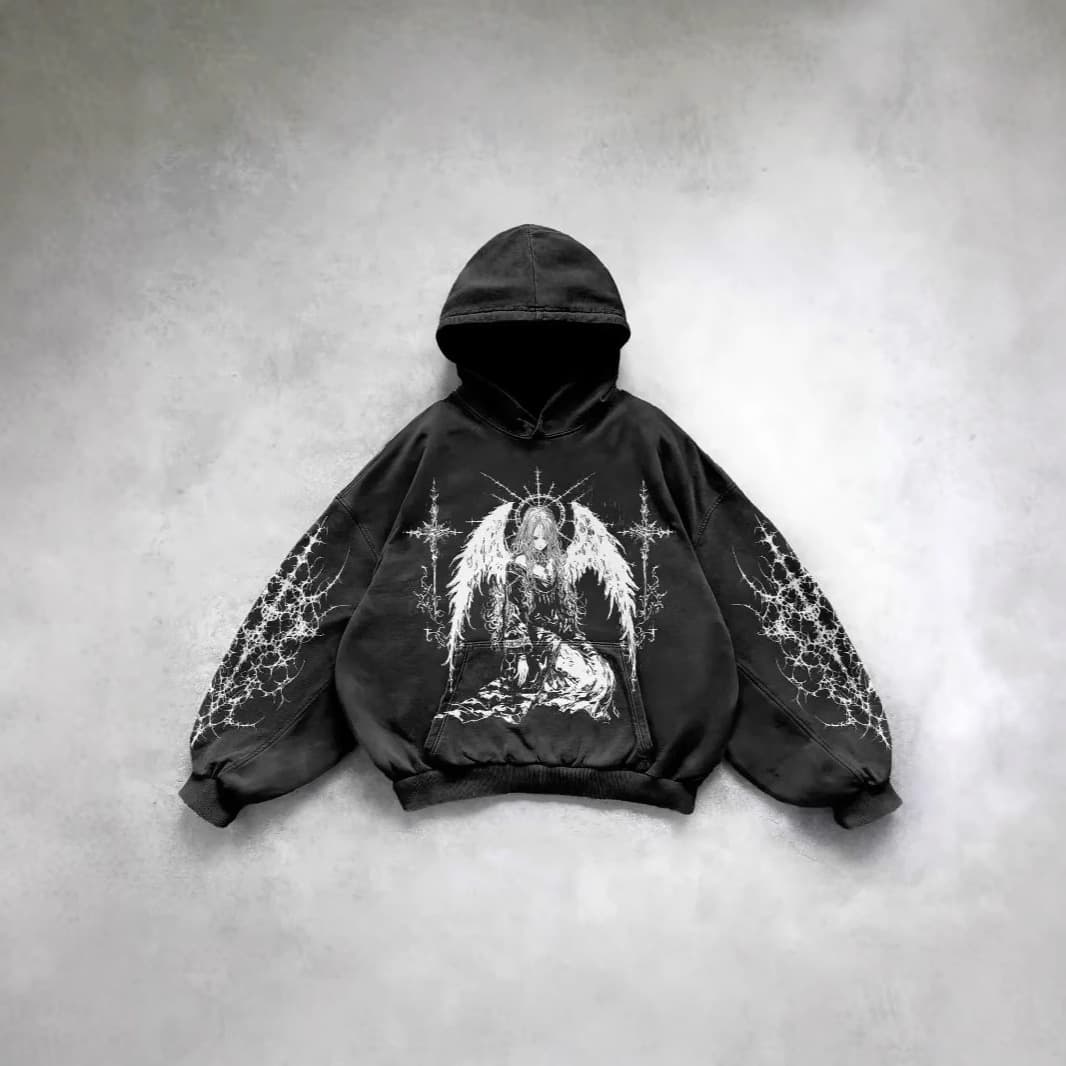 2025 cross-border hot selling retro skull pattern 3D printed sweatshirt for men and women trendy pullover sports hoodie for men