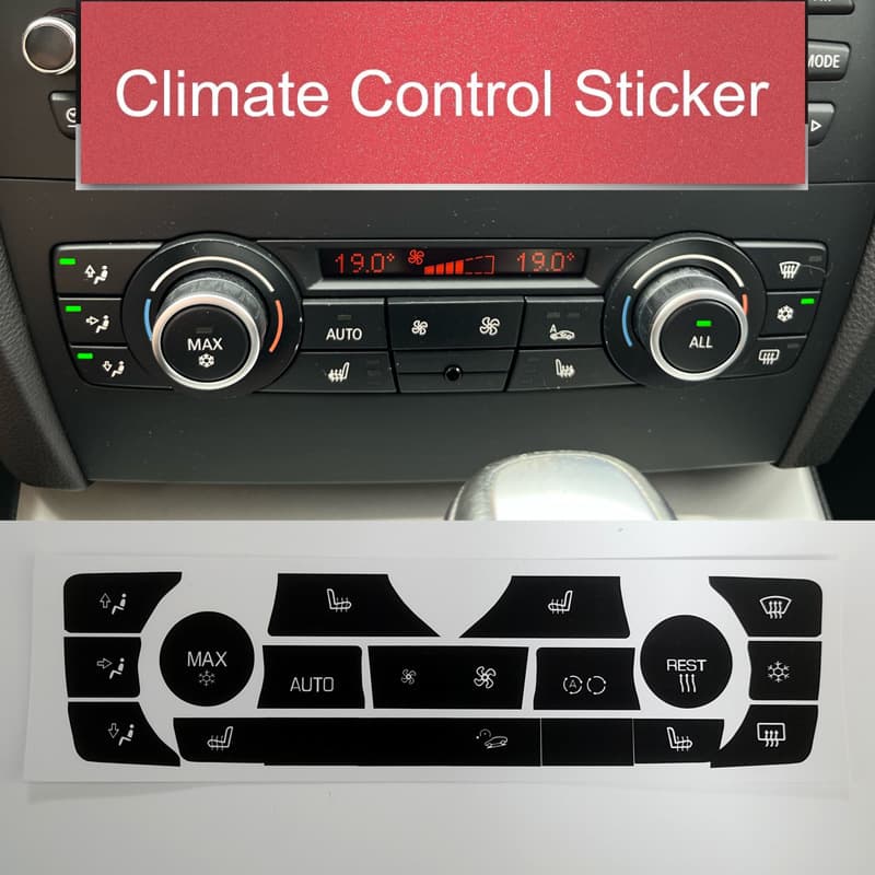 Suitable for BMW 06-11 3 Series E90 E91 E92 330I air conditioning panel button repair sticker