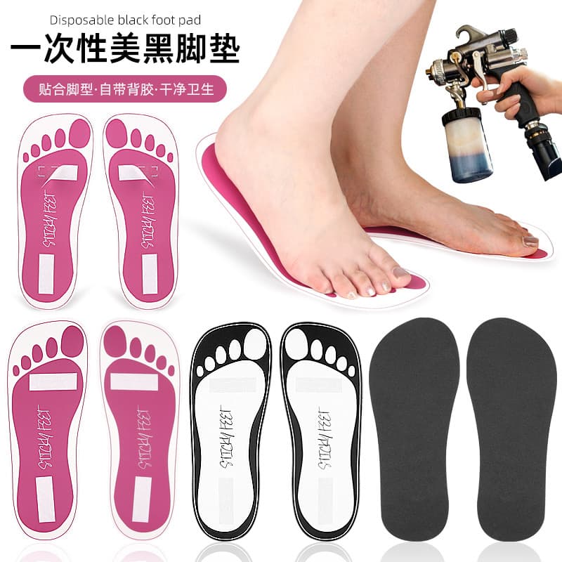 Disposable Self-Tanning Foot Pad EVA Soft Anti-Slip Insole Cuttable Disposable Foot Patch for Tanning Spray