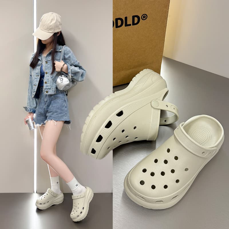 2025 New Summer Clogs for Women, Indoor and Outdoor Lightweight and Comfortable, Thick EVA Sandals/Beach Shoes