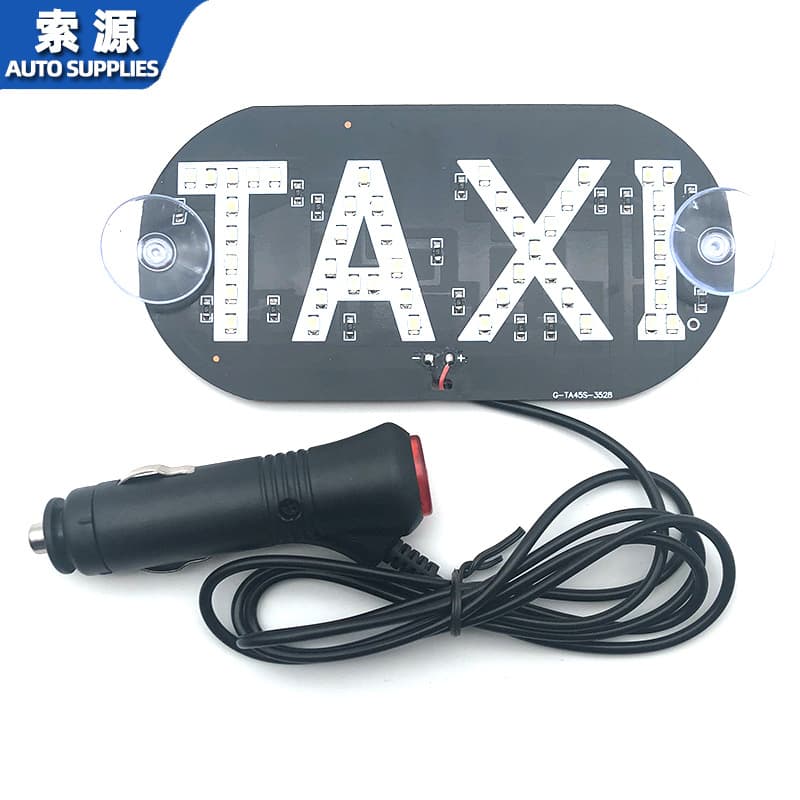 Taxi Top Light TAXI Vacant Indicator LED Taxi Light with Switch Cigarette Lighter Taxi Light