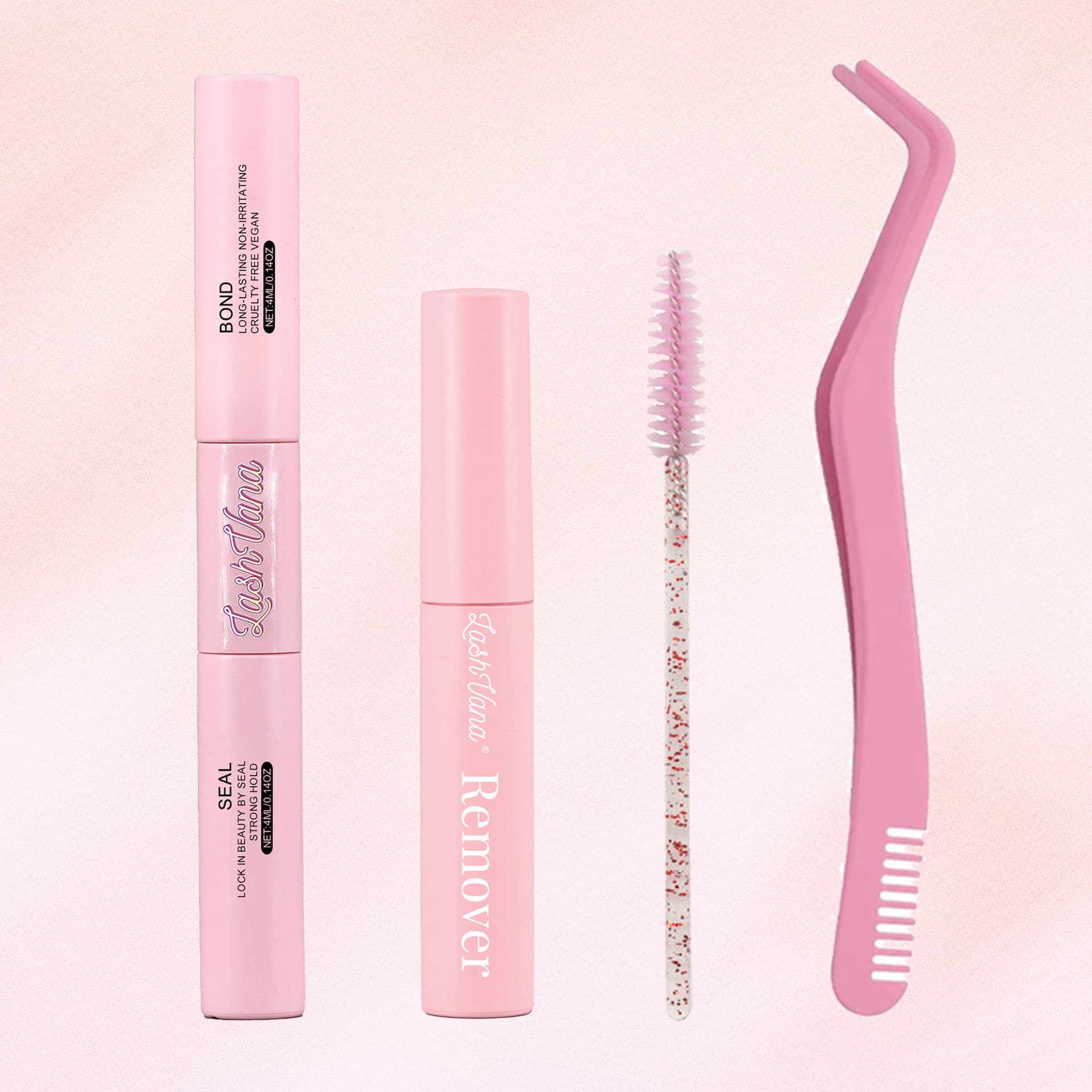 False Eyelash Application Tool Kit: Tweezers, Glue, Bond & Seal, Remover Accessories Set Wholesale