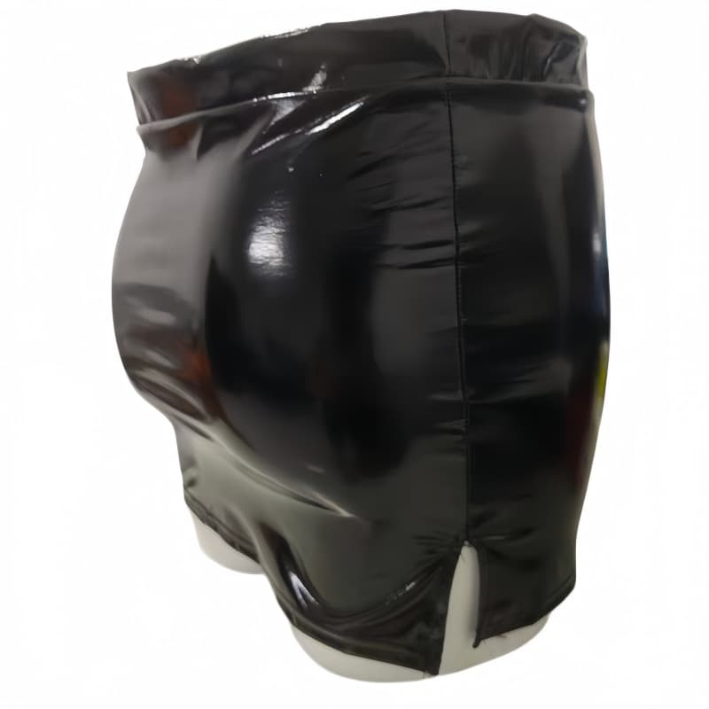 Women Sexy Mirror Leather Tight Ultra-Short Pencil Skirt Pure Desire Lingerie Butt Lift Temptation PU Leather Skirt QQNY New