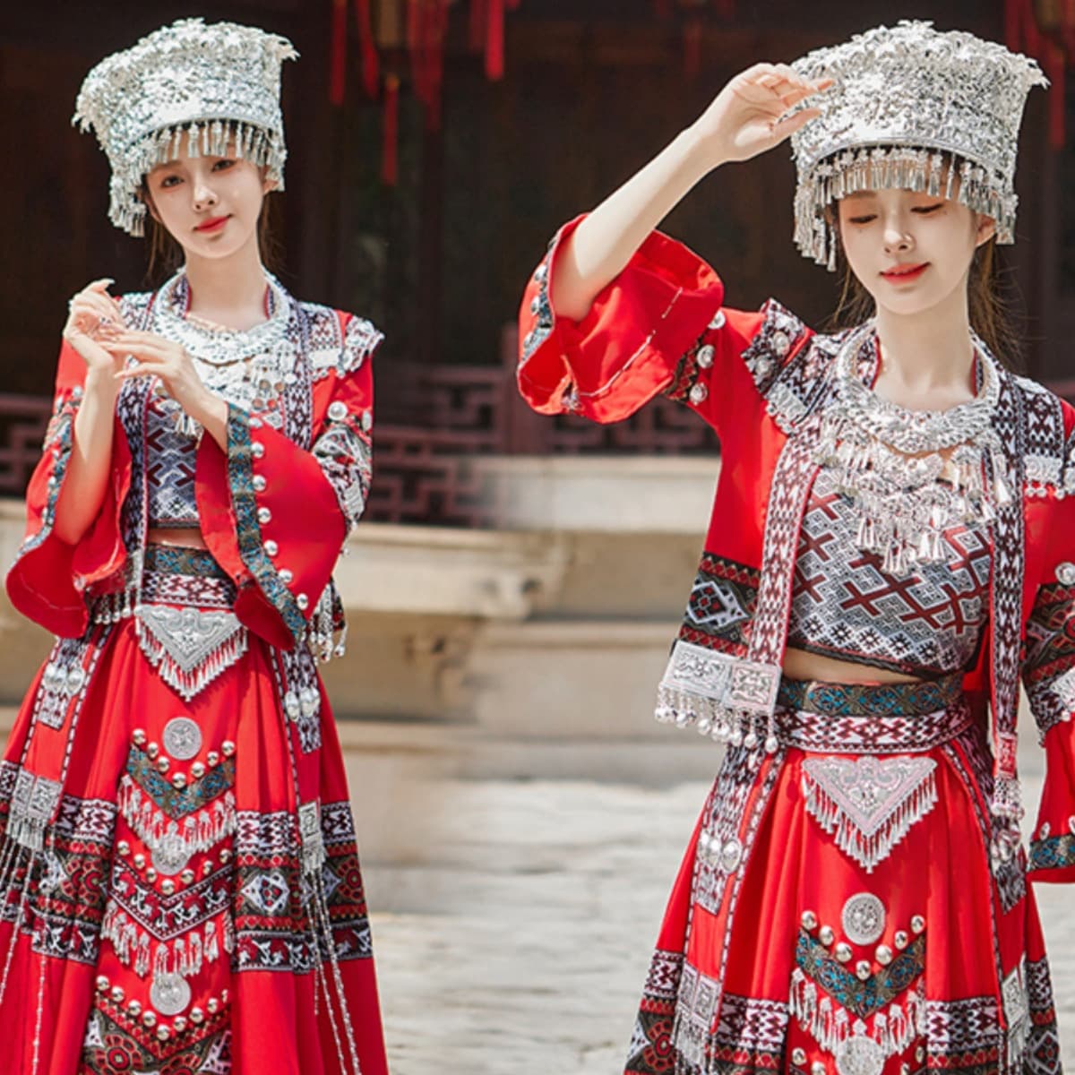 New ethnic minority costumes, Guizhou Miao Village Miao costumes, adult Dong, Yao and Tujia dance costumes