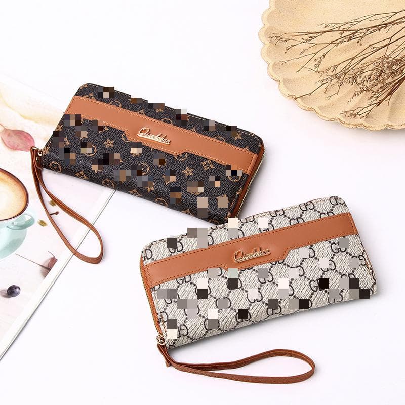 Cross-border hot selling women's wallet large capacity zipper wallet women's long fashion women's wallet clutch wholesale
