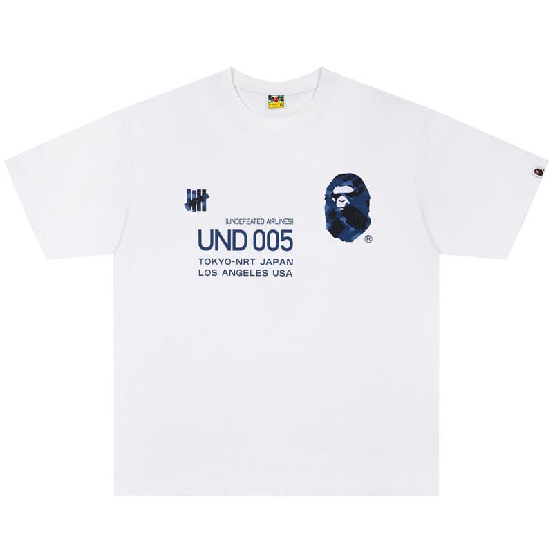 Cross-border foreign trade wholesale BAPE trendy brand ape head heavyweight pure cotton short-sleeved shark monkey men and women T-shirt tops 1