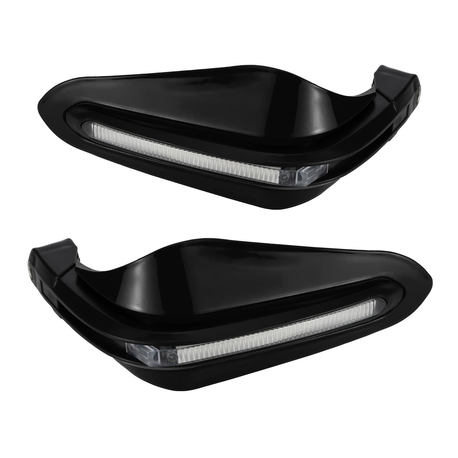 Motorcycle Modified Accessories LED White One-Line Turn Signal Hand Guards Off-Road Brake Protection Crash Protectors
