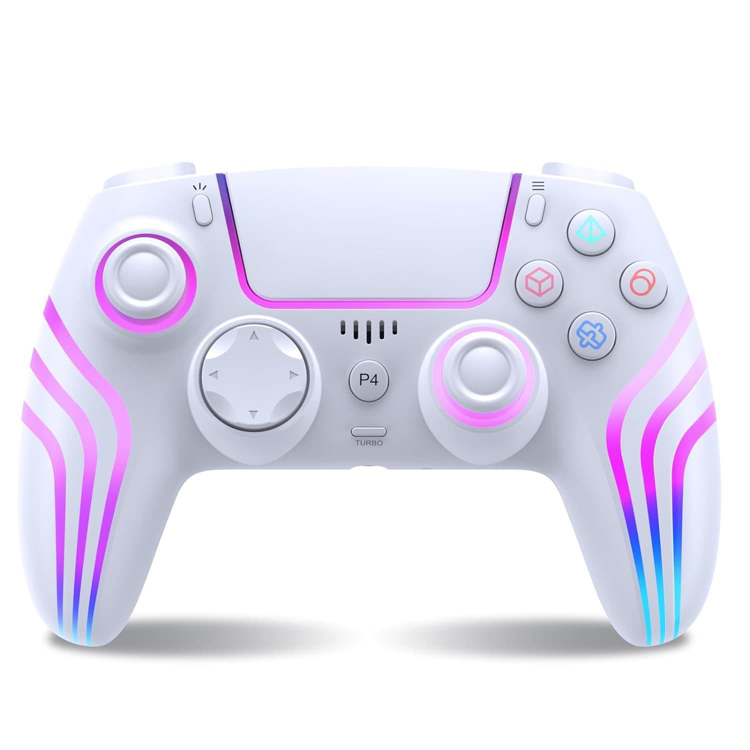 Manufacturer's private model PS4 Bluetooth game controller supports somatosensory vibration bursts, headphone jack compatible with PC e-sports