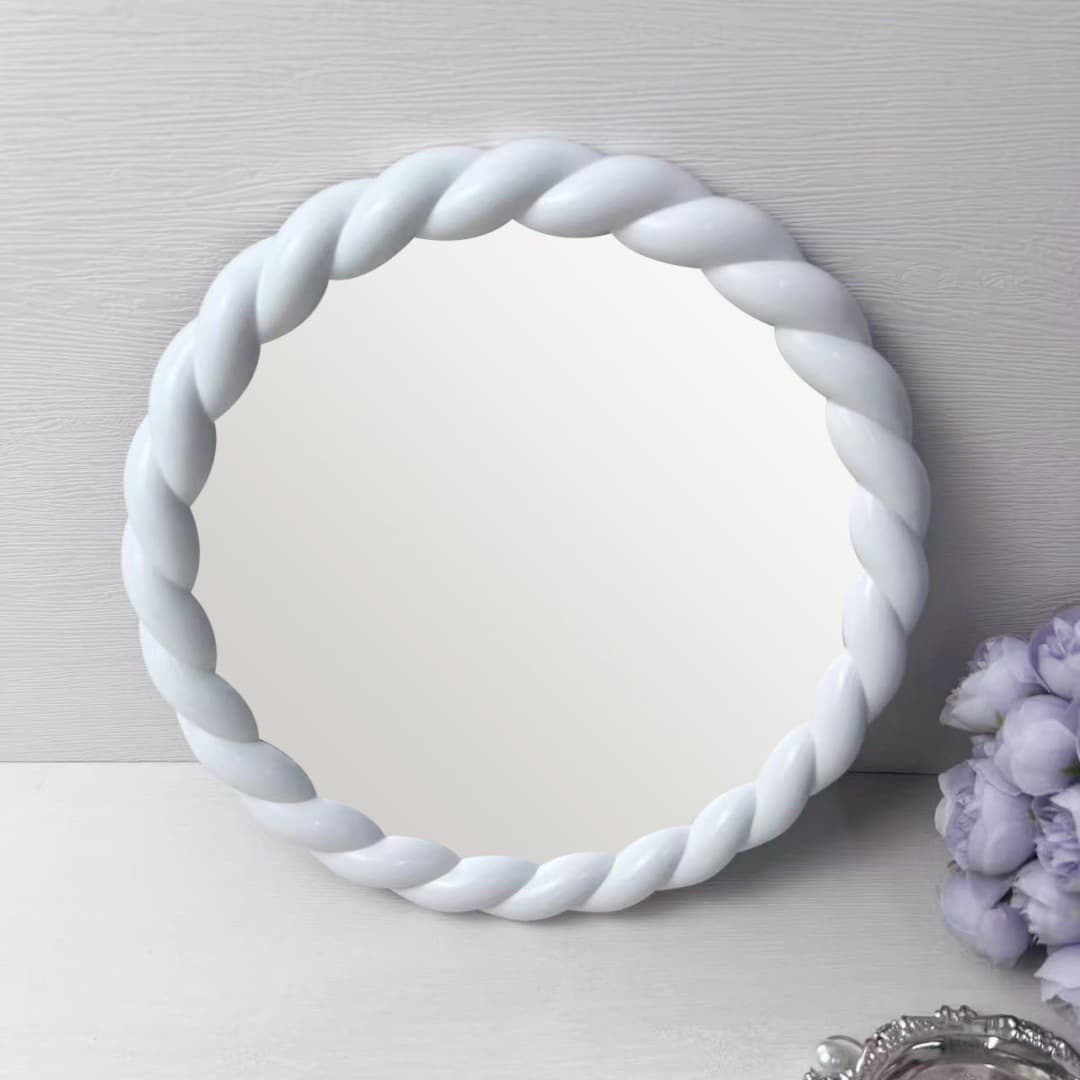 Unique Simple Makeup Mirror Hanging Mirror Dressing Mirror Ins Twisted Style Vanity Mirror Beauty Mirror Cross-border