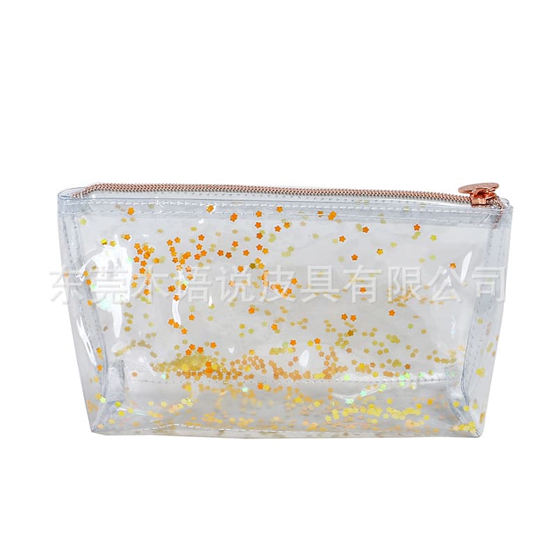 Hot-Selling Thin and Highly Transparent PVC Bathroom Cosmetics Bag, Waterproof and Moisture-Proof Business Trip Storage and Travel Essential Cosmetic Bag