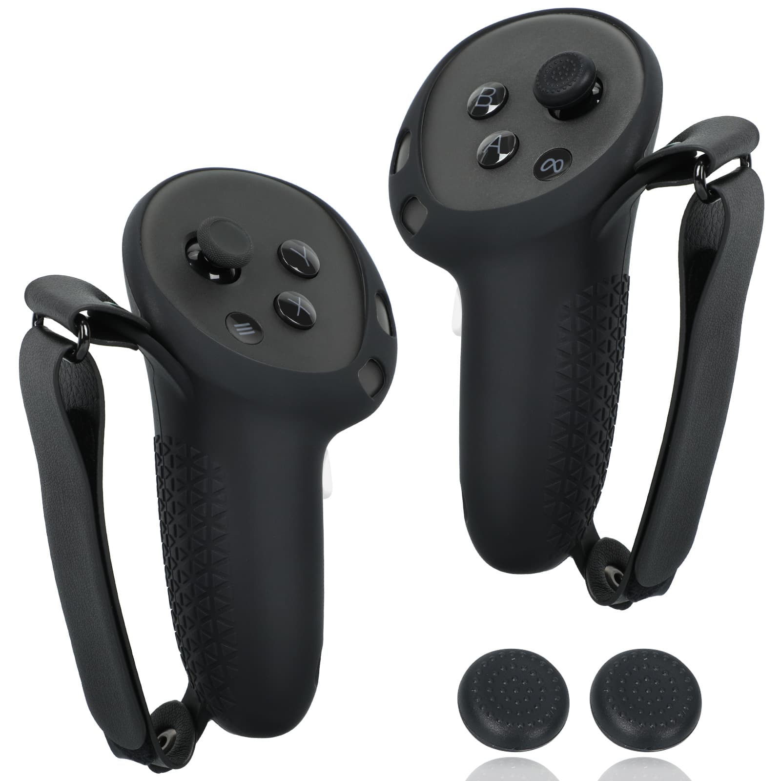 Compatible with Quest 3/3S Upgraded Battery Compartment Controller Cover Easy Battery Replacement Silicone Protective Sleeve Anti-Slip