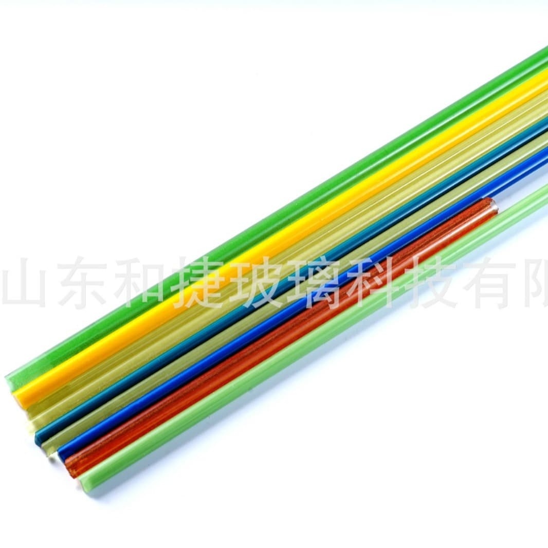 Shandong manufacturer direct supply of 14 colors colored high borosilicate 3.3 glass tubes and glass rods