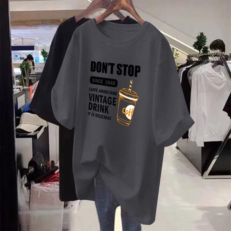 Plus Size Women's T-Shirt for 300 lbs, Loose Fit, Conceals Belly, Maternity Wear, Summer Top, Slimming