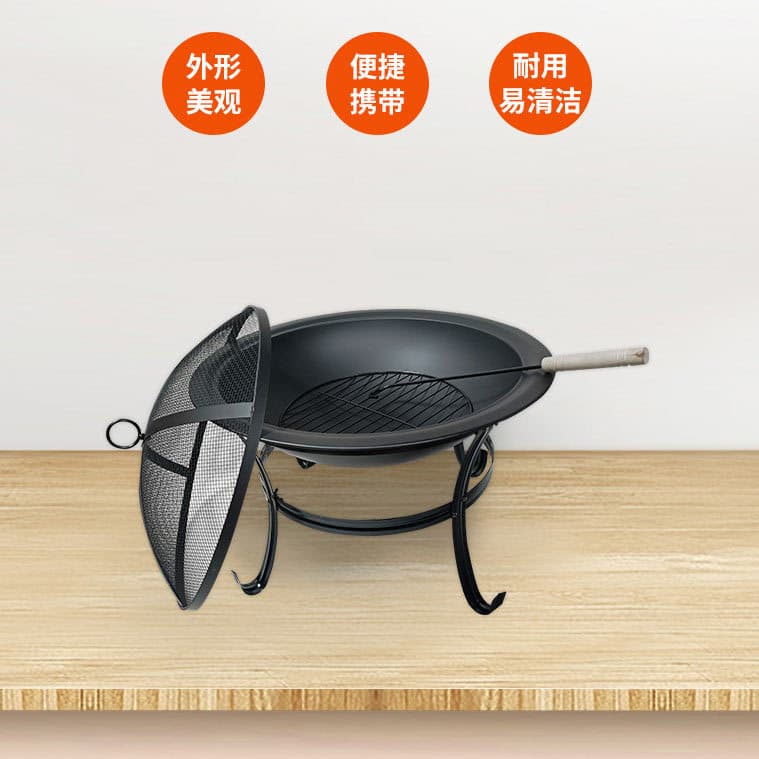 Cross-border Garden Outdoor Fire Pit Heater Multifunctional Portable Outdoor Heater BBQ Grill Stove