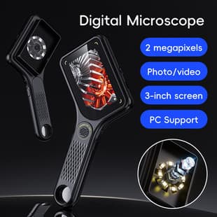 Cross-border 380 HD Portable Handheld Digital Microscope Autofocus Children's Teaching Electronic Microscope