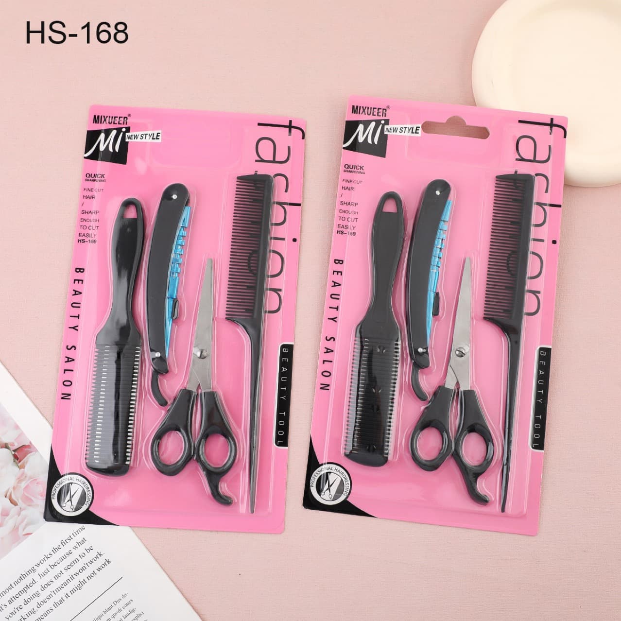 Factory direct supply of hairdressing tool sets, household hair trimming combs, thinning shears, hair styling, thinning and layering combination wholesale.