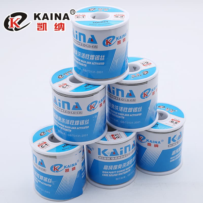 Kaina C-1 Solder Wire, High Purity No-Clean Rosin Core Leaded Solder, 900g Pneumatic