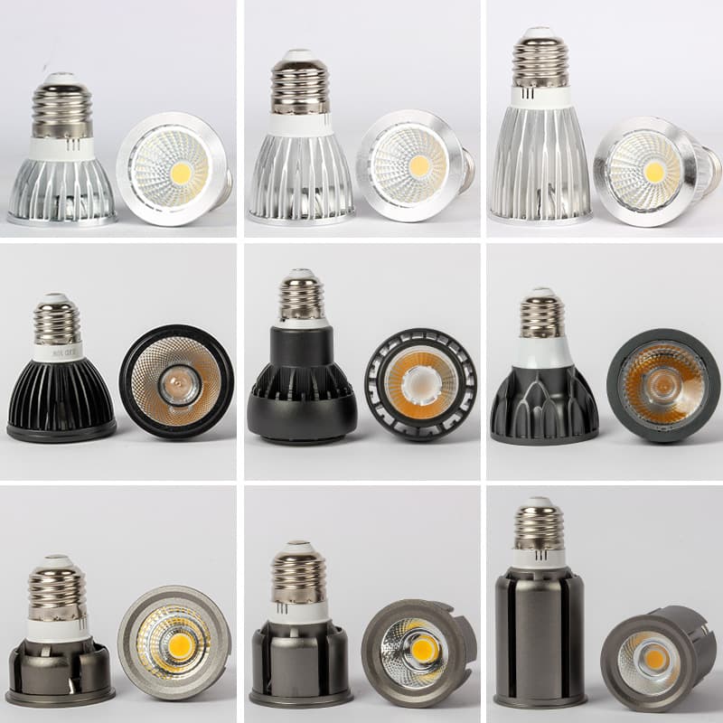 LED spotlight lamp cup cob track spotlight bulb e27 screw downlight super bright hot pot restaurant catering restaurant special
