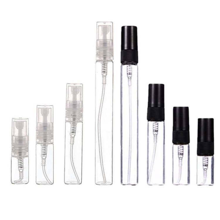 2/3/5/10ml Glass Perfume Bottle Sample Vial Refillable Fine Mist Spray Bottle