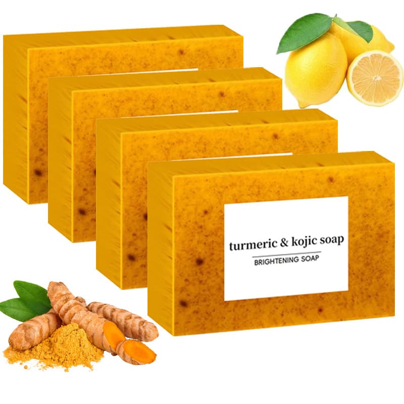 Cross-border Foreign Trade TK Style Turmeric Soap Lemon Soap Kojic Acid Soap Ginger Handmade Cold Process Soap Bath Soap