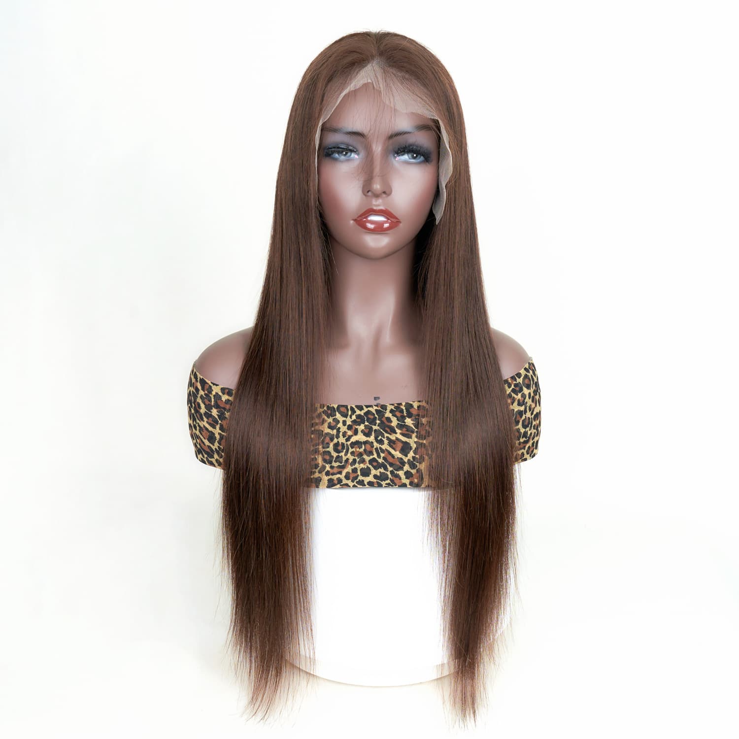 Chocolate Brown Straight 13x6 Lace Wig