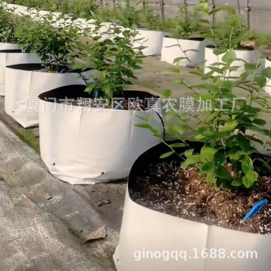 PE polyethylene new material black and white planting bags, grow bags, seedling bags, soilless cultivation coconut coir peat substrate bags