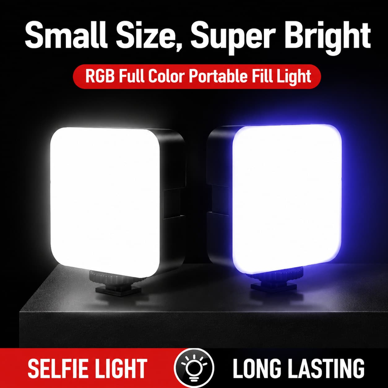 LED Tofu Light Portable Fill Light Camera Handheld Photography Pocket Light Streamer Mini Soft Light